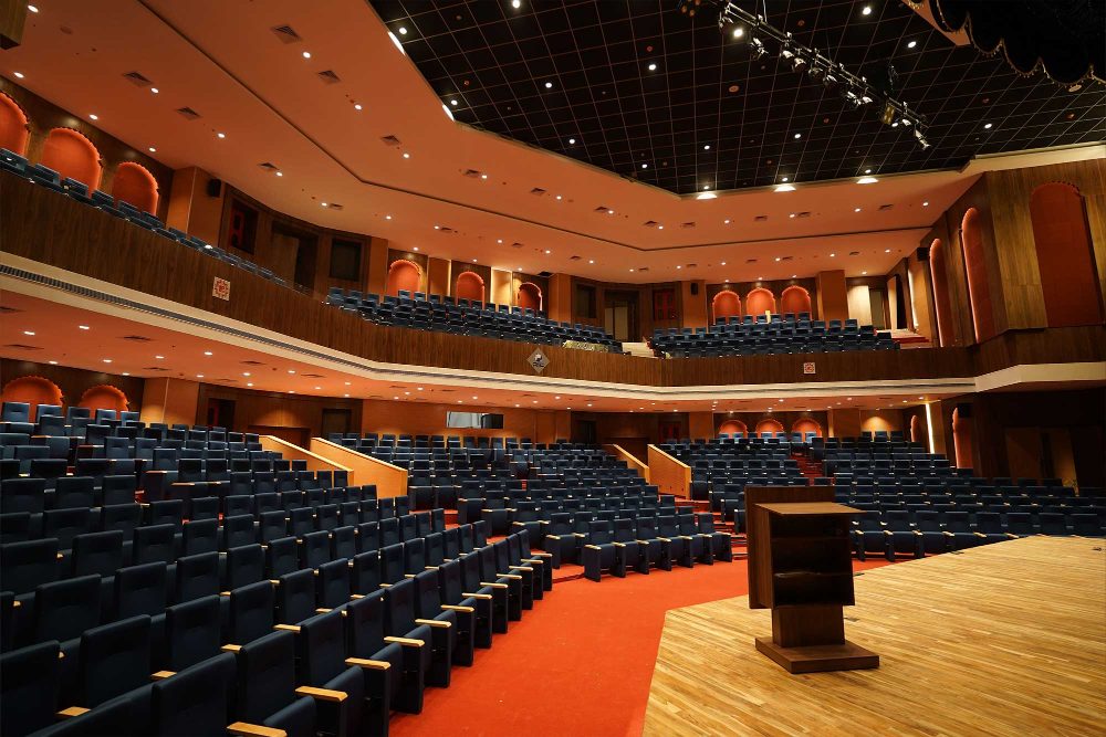 The main auditorium at Rajasthan International Centre, Jaipur